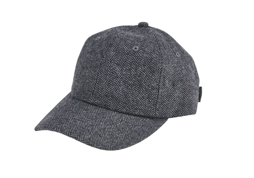 San Diego Hat Company: Women's herringbone ball cap with satin tie back