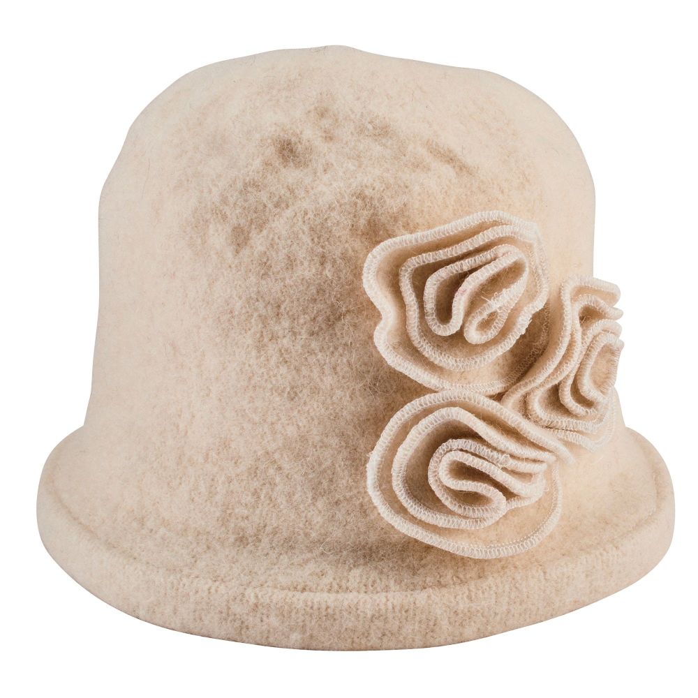 San Diego Hat Company: Women's Soft Knit Cloche With Flower