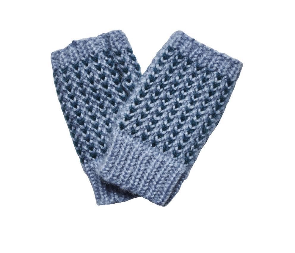 San Diego Hat Company: Women's contrast heart pattern crochet fingerless gl