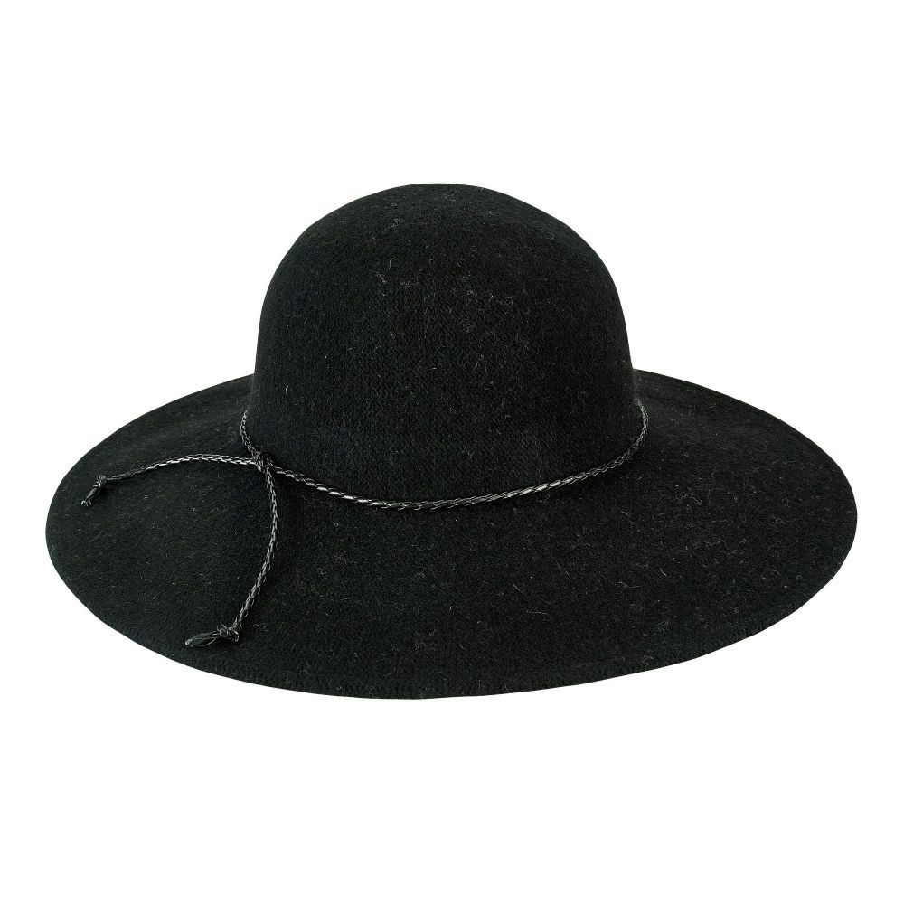 San Diego Hat Company: Women's knit crown floppy with faux leather trim