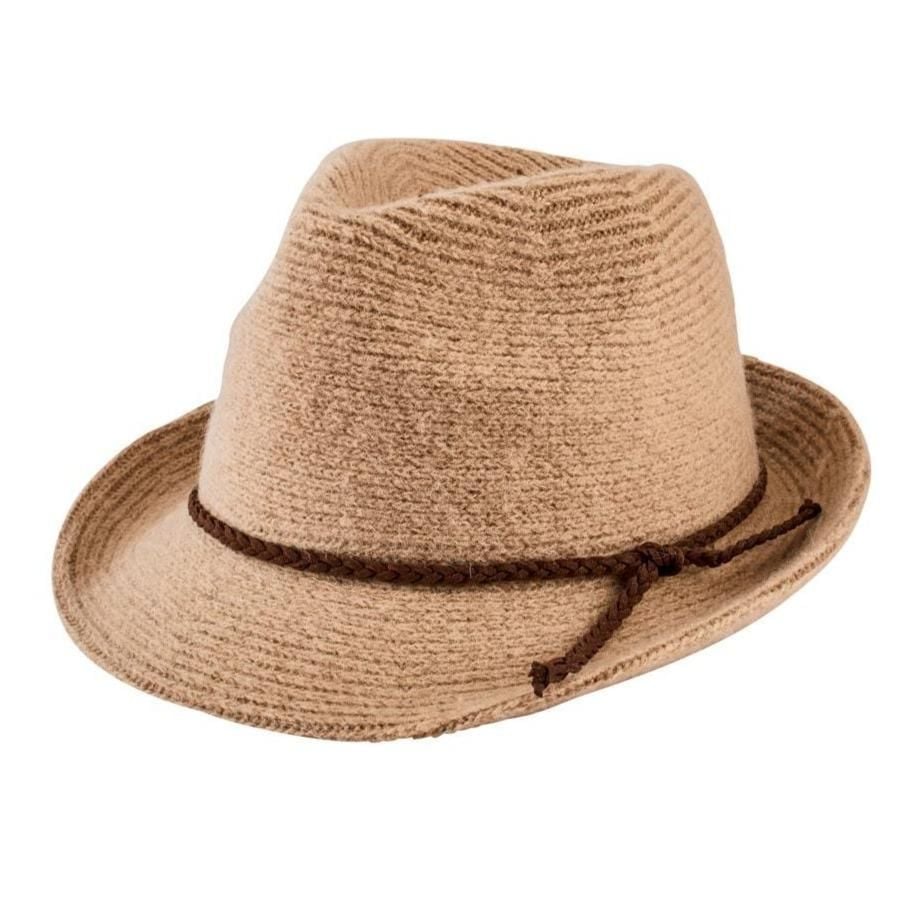 San Diego Hat Company: Women's Knit Fedora With Faux Suede Band
