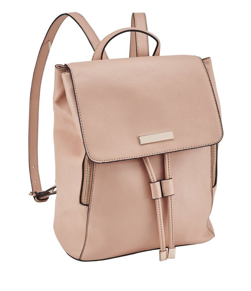 Women's faux leather mini backpack