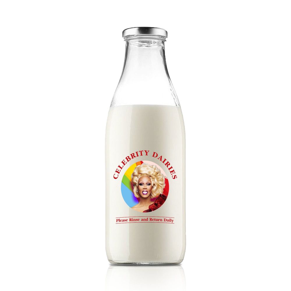 The Ru Paul Celebrity Milk Bottle