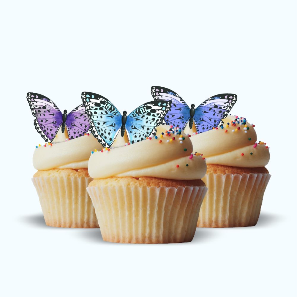 Edible Wafer Butterfly Cupcake Toppers