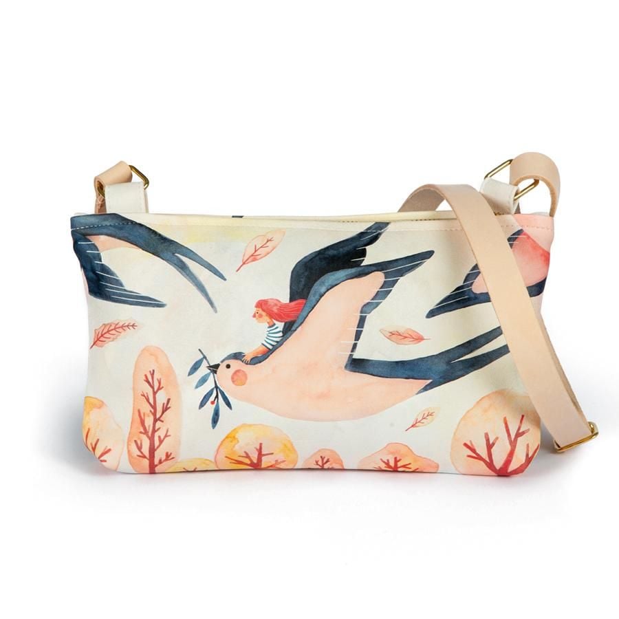 La Postalera: Small bag with Swallows design