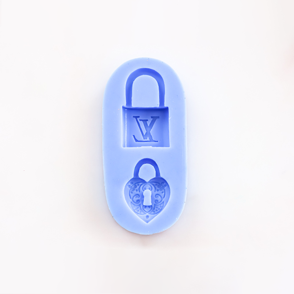Crystal Candy Valentines Silicon Mould: Love Lock
