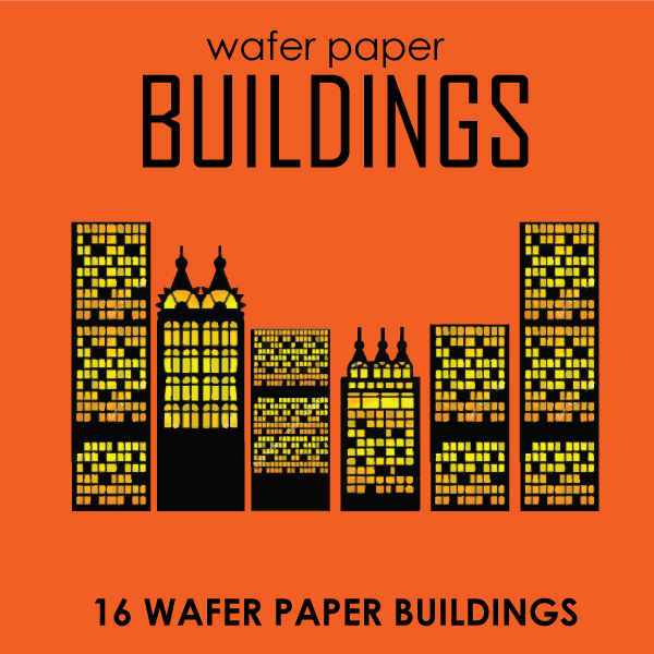 Crystal Candy Wafer Paper Buildings