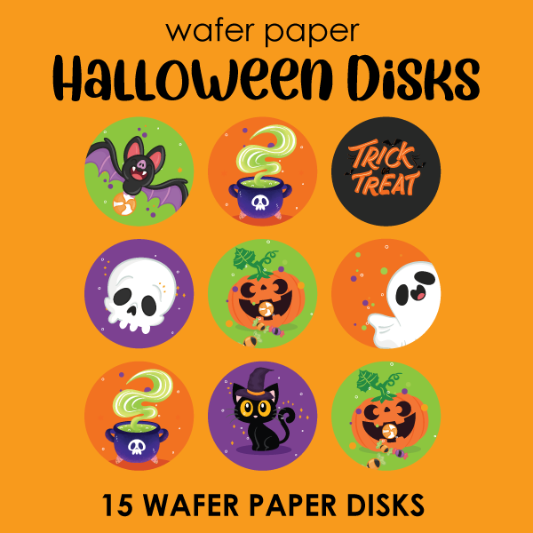 Crystal Candy Wafer Paper Halloween Disks
