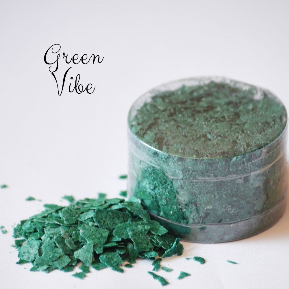  Crystal Candy New!! Edible Cake Flakes - Green Vibe