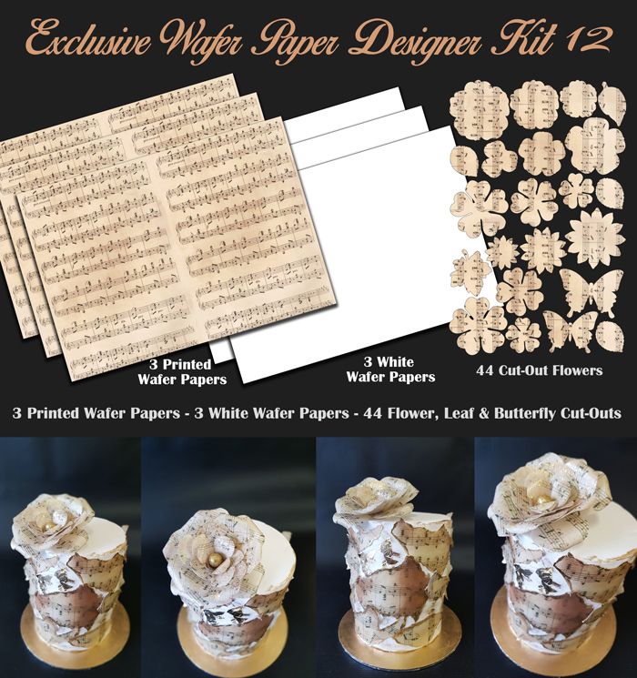 Crystal Candy Edible Wafer Kits - Exclusive Wafer Paper Designer Kit 12