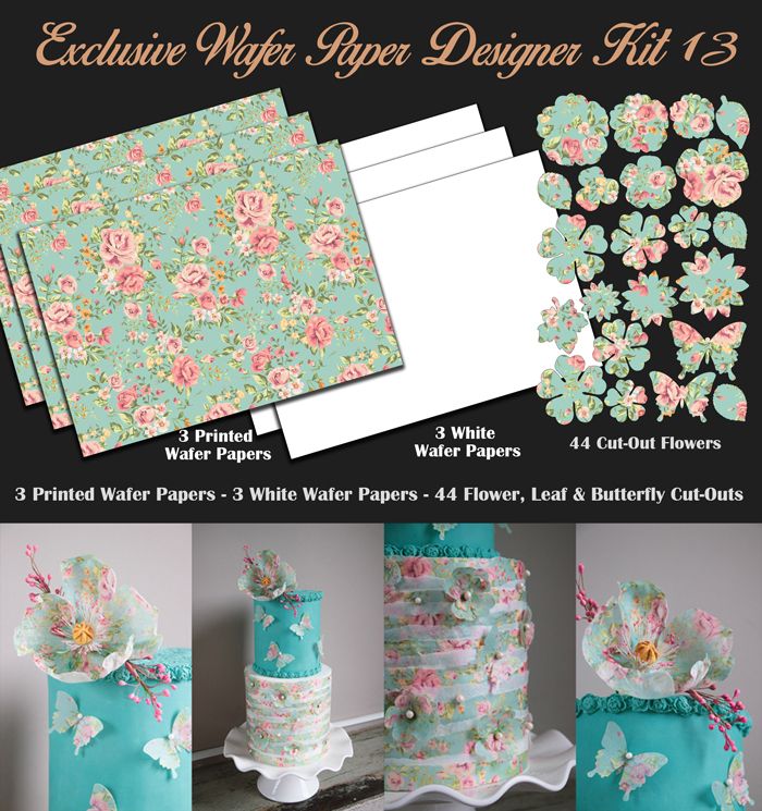 Crystal Candy Edible Wafer Kits - Exclusive Wafer Paper Designer Kit 13