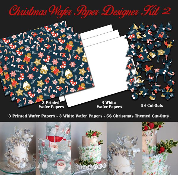Crystal Candy Edible Wafer Kits - Christmas Wafer Paper Designer Kit 2
