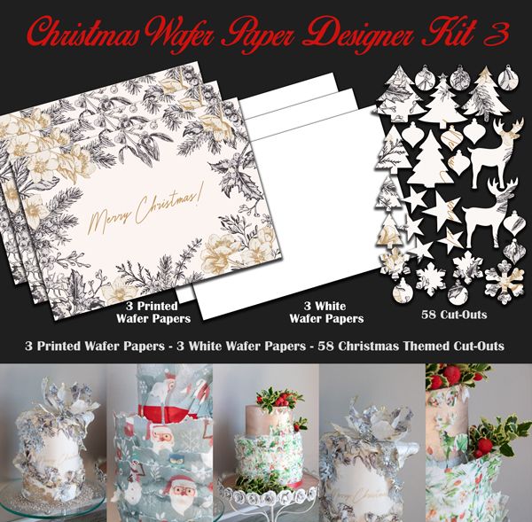 Crystal Candy Edible Wafer Kits - Christmas Wafer Paper Designer Kit 3