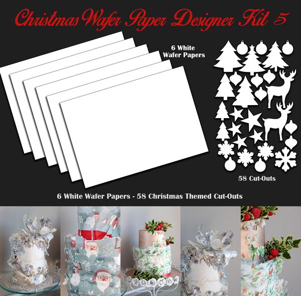 Crystal Candy Edible Wafer Kits -  Christmas Wafer Paper Designer Kit 5
