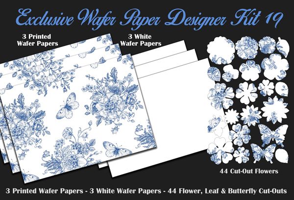 Crystal Candy Edible Wafer Kits - Exclusive Wafer Paper Designer Kit 19