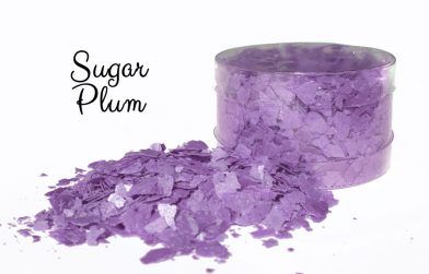 Crystal Candy Edible Cake Flakes -  Sugar Plum