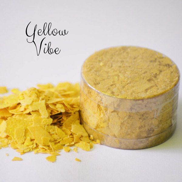  Crystal Candy New!! Edible Cake Flakes - Yellow Vibe