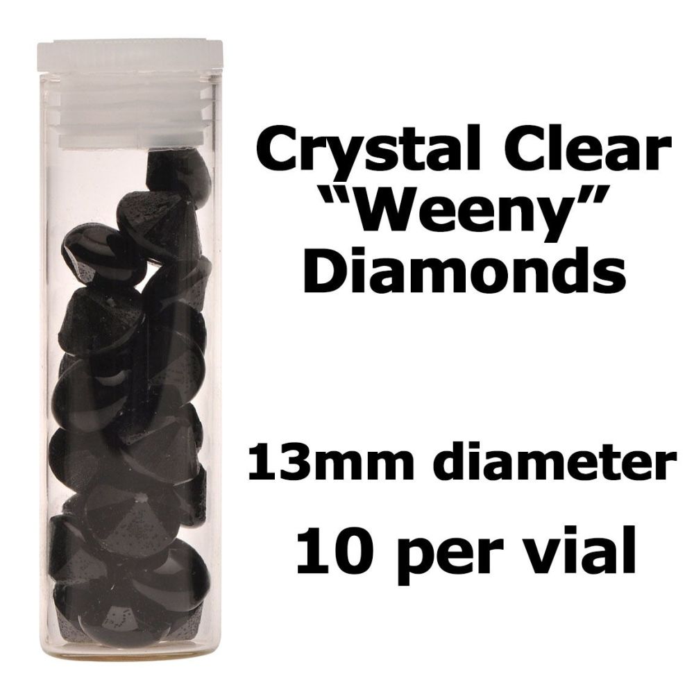 Crystal Candy Edible Isomalt Diamonds - 13mm. Granite