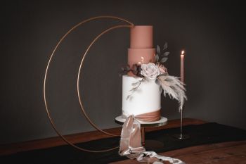 Crescent Moon Stand with cake plate