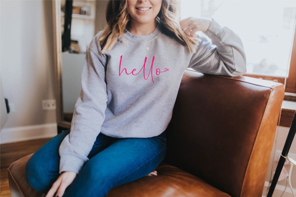Hello Heart Sweatshirt Jumper