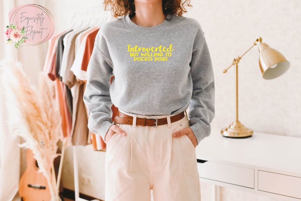 Introverted But Willing To Discuss.... Sweatshirt