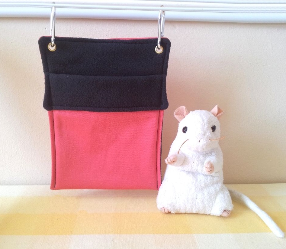 Salmon Pink and Black Mouse Sleeping Bag