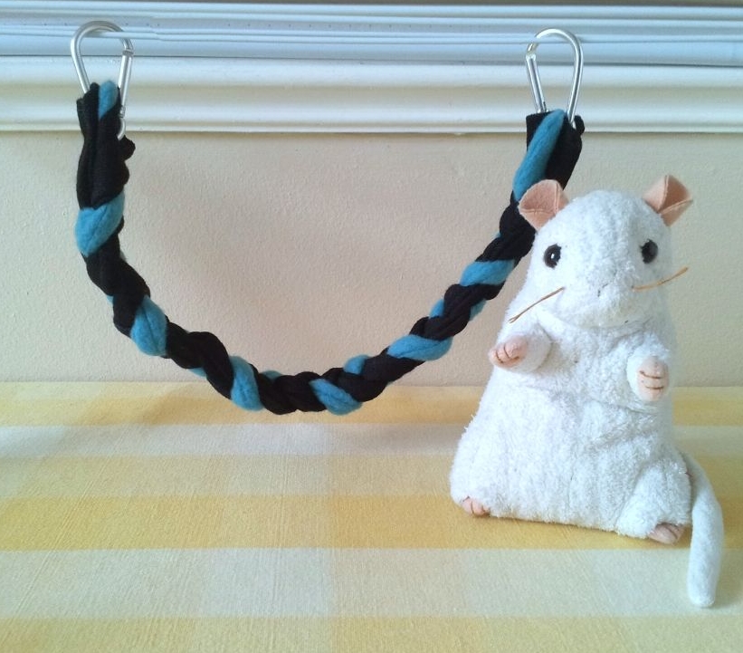 Black and Teal Short Mouse Rope