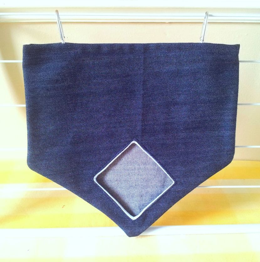 Dark Navy with Blue Lining Diamond Opening Hay Bag