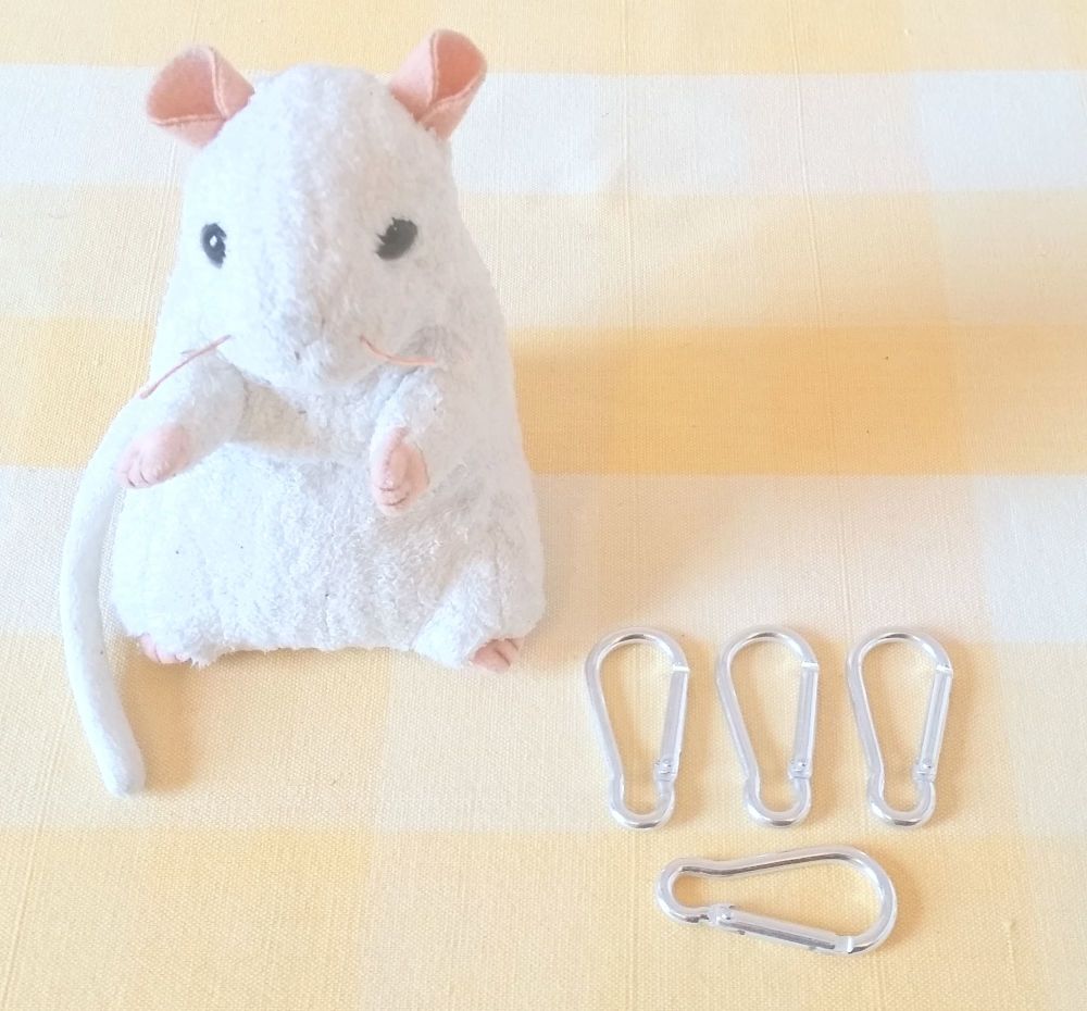 Set of 4 Carabiner Clips - 45mm