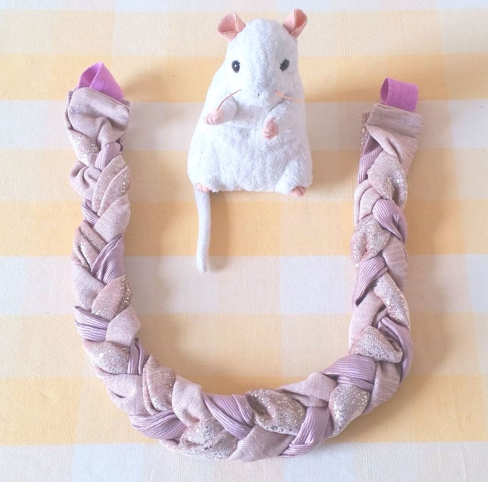 Pink Fabric Climbing rope -  22 inches