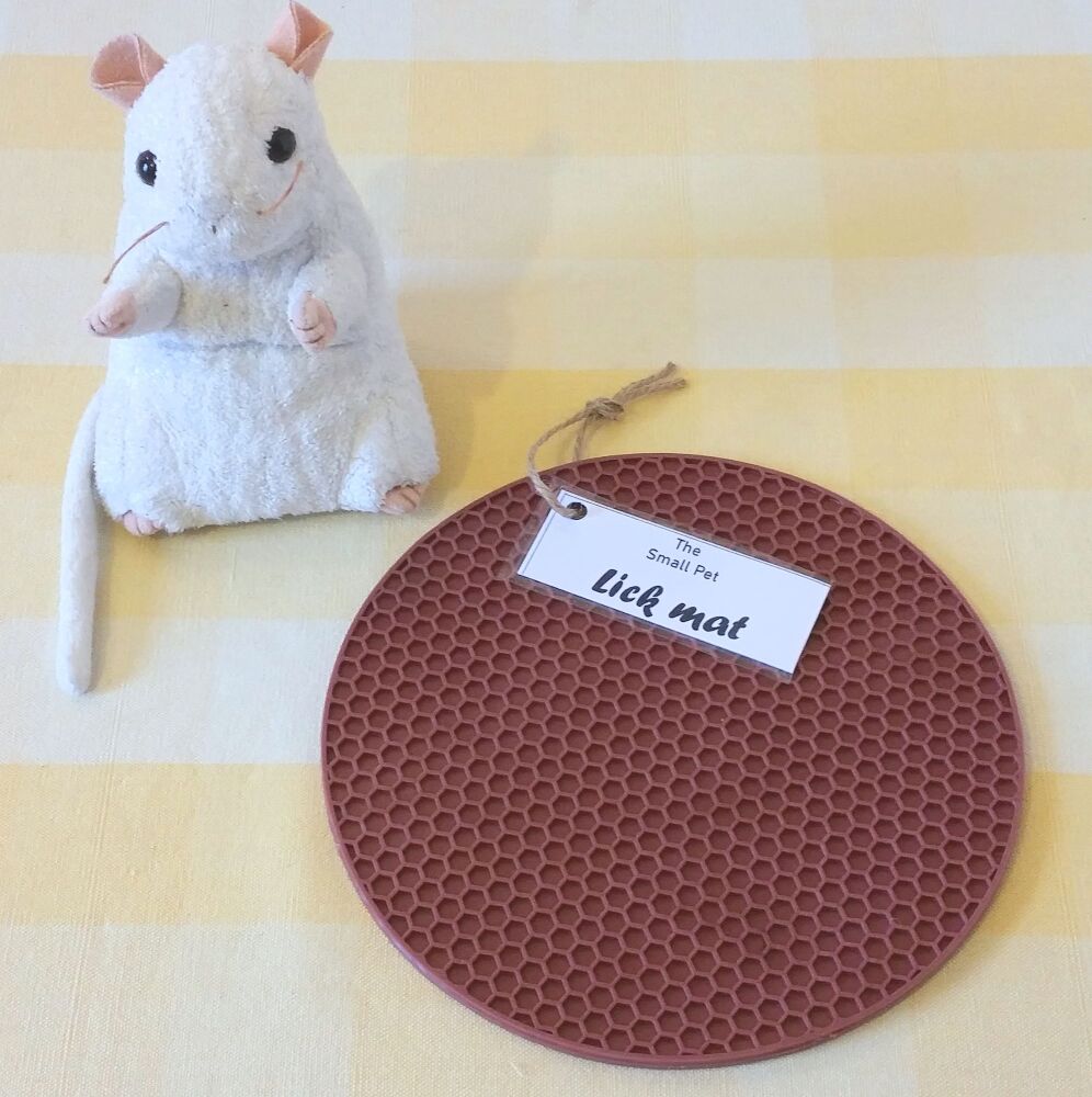 Small Pet Lick Mat - Brown