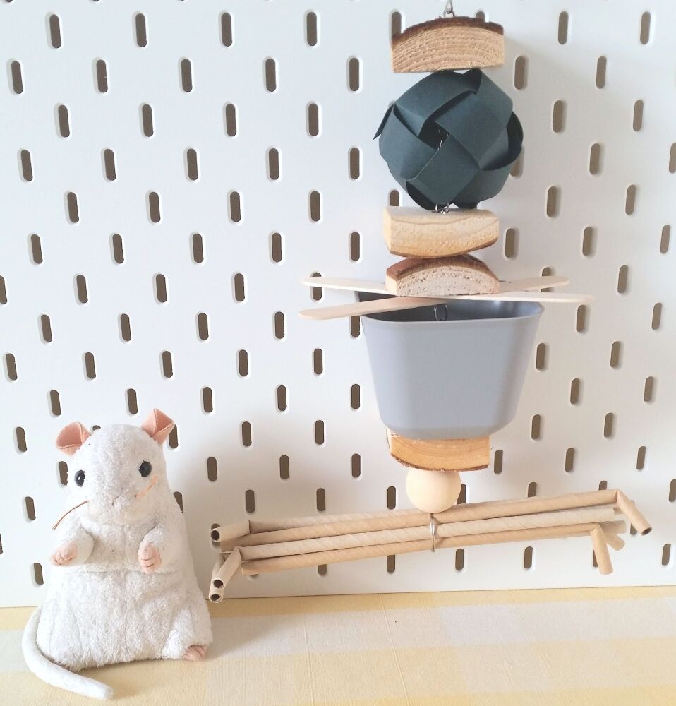 Large Hanging Grey Pot Forager