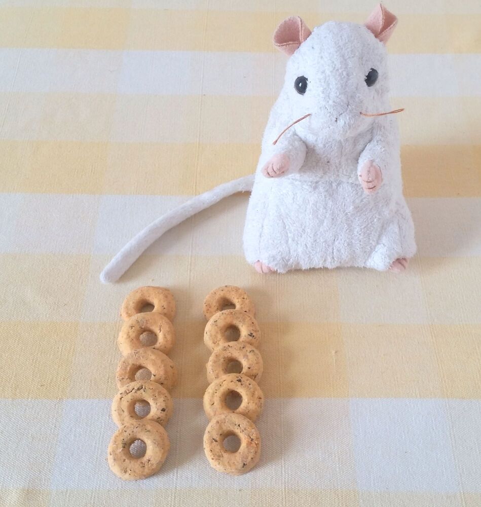 10 Carrot and Mint Treat Rings