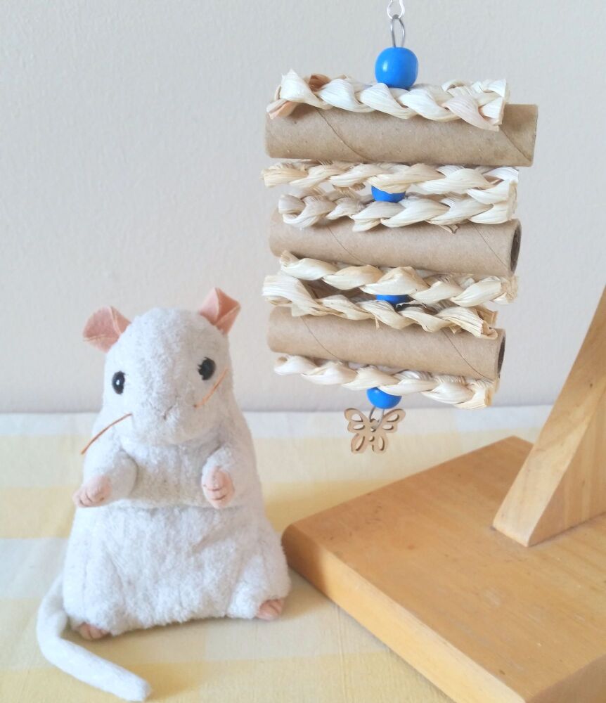 Blue Beaded Foraging Shredder Toy