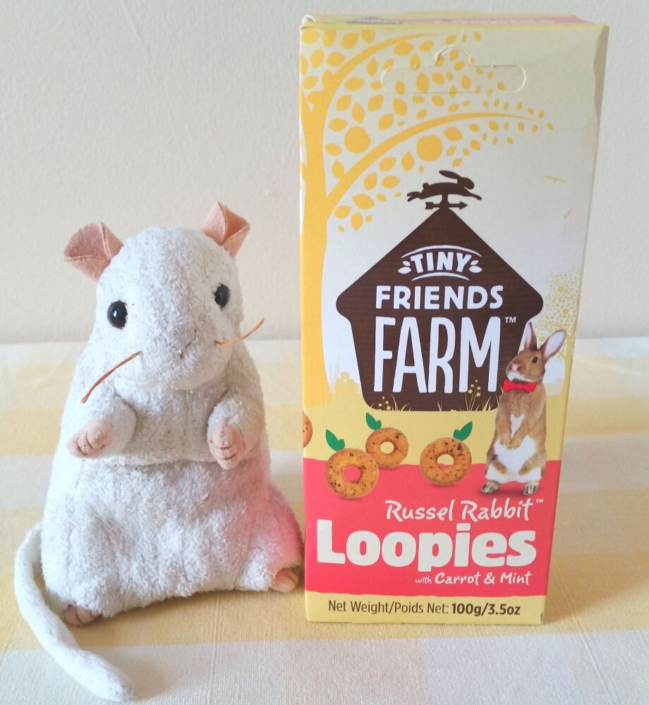 Tiny Friends Carrot and Mint Loopies Treat Rings 100g