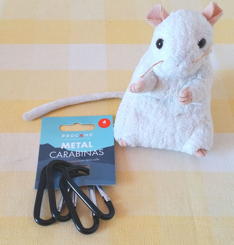 Set of 4 Carabiner Clips - 55mm