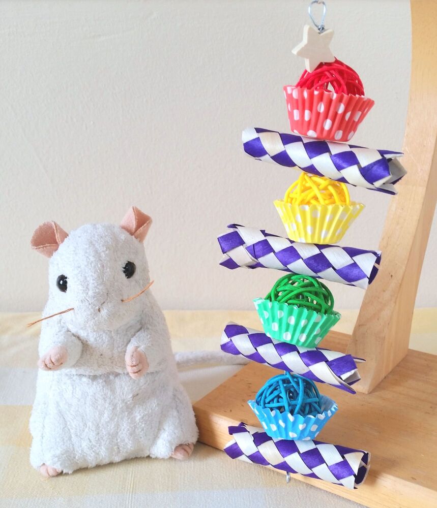 Rainbow Cupcake Shredder Chew Toy