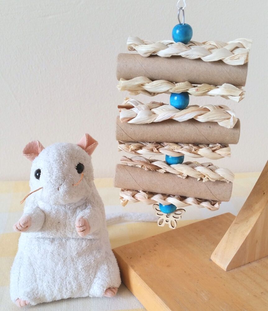 Blue Beaded Foraging Shredder Toy