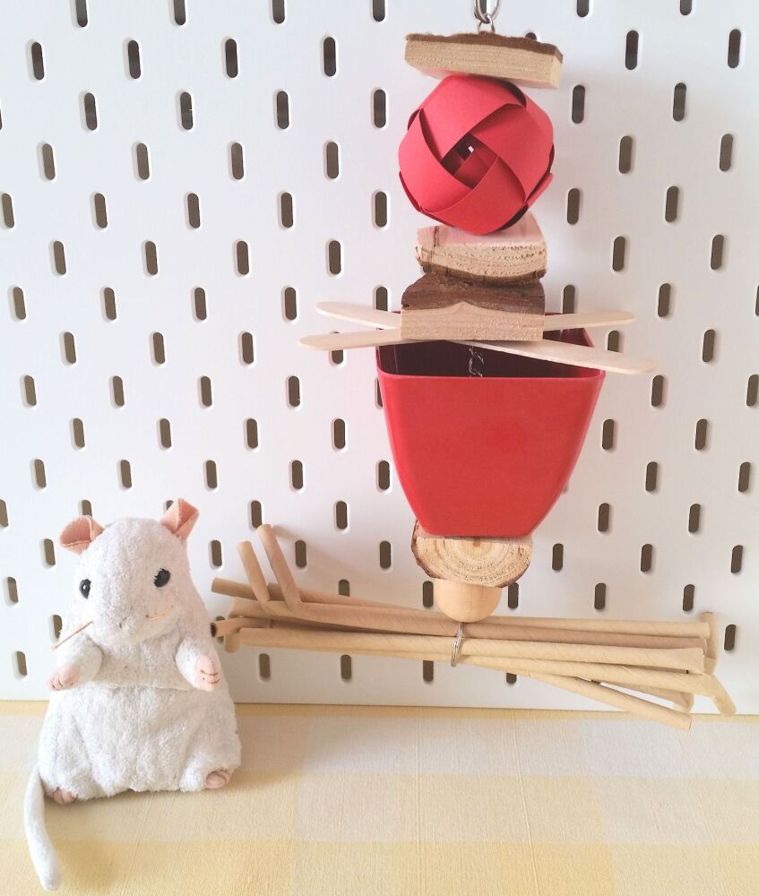 Large Hanging Red Pot Forager