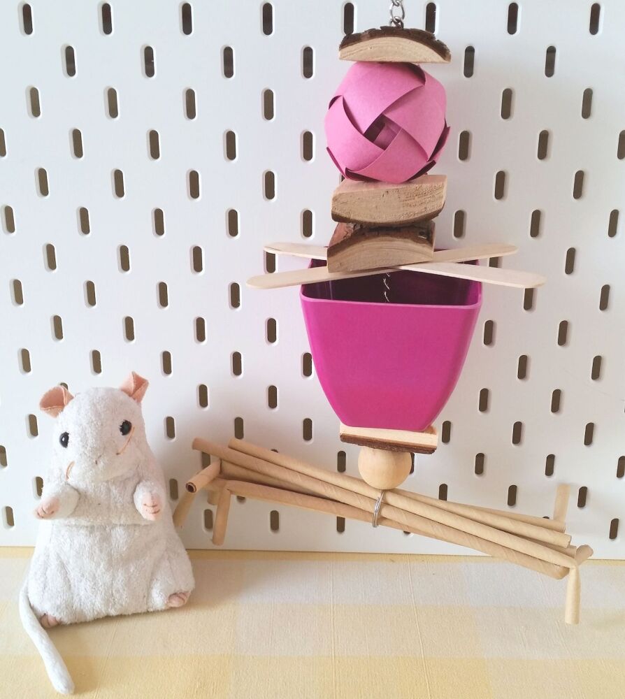 Large Hanging Pink Pot Forager