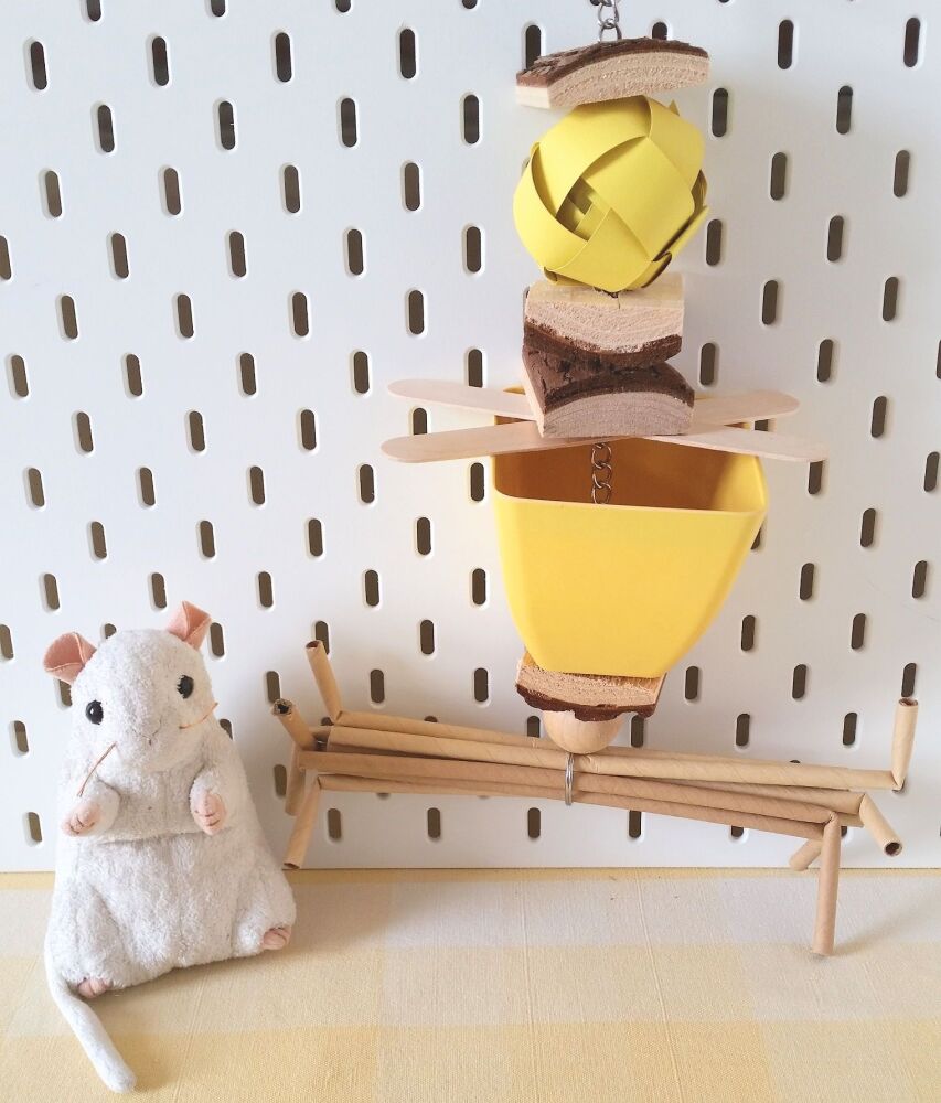 Large Hanging Yellow Pot Forager