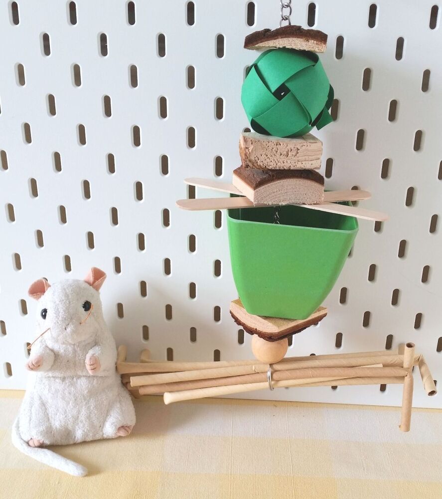 Large Hanging Green Pot Forager