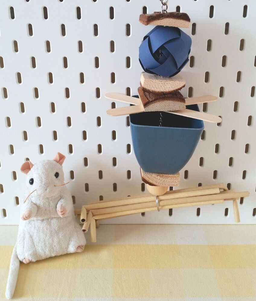 Large Hanging Dark Blue Pot Forager