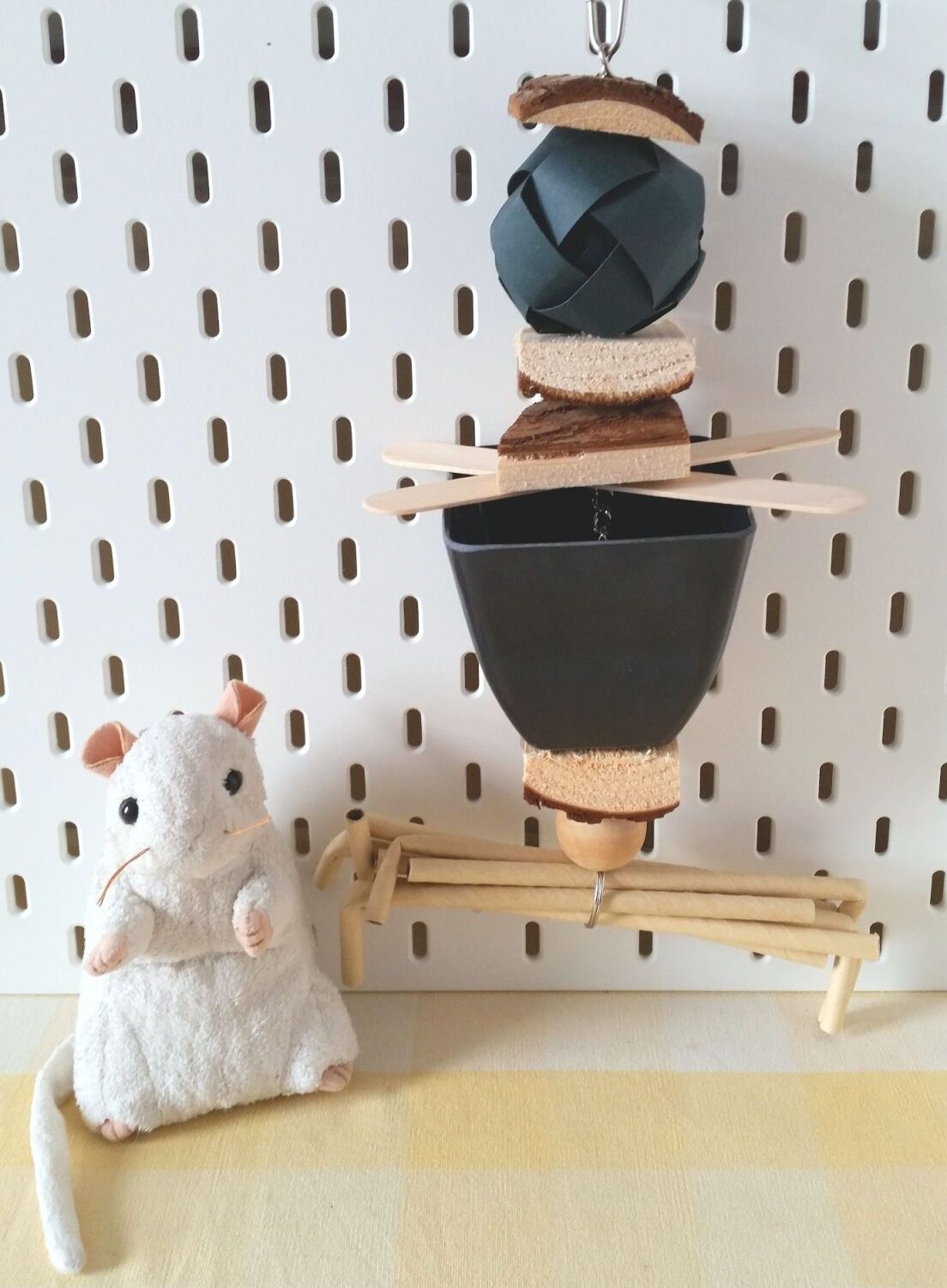 Large Hanging Black Pot Forager