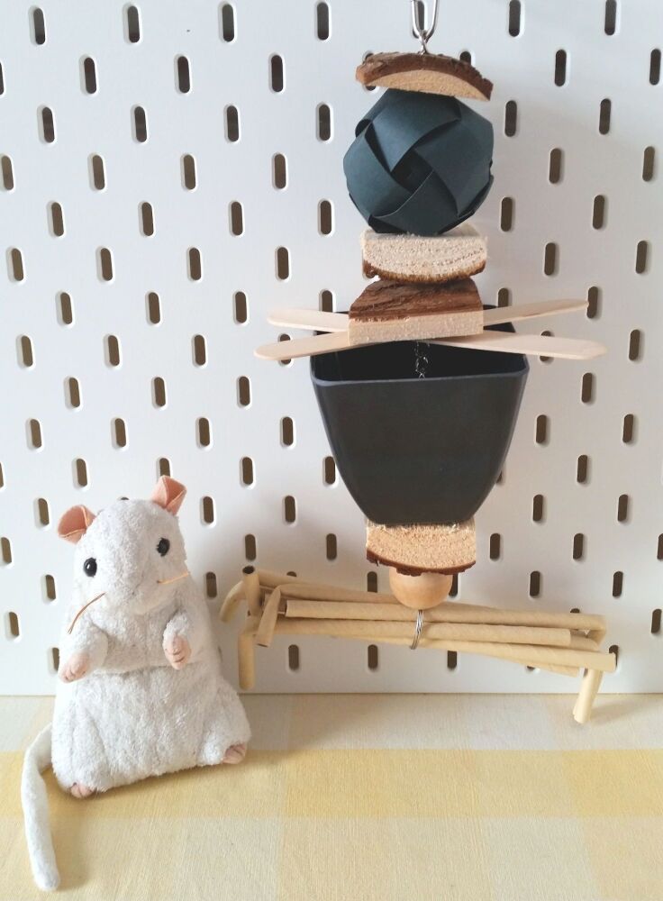 Large Hanging Black Pot Forager