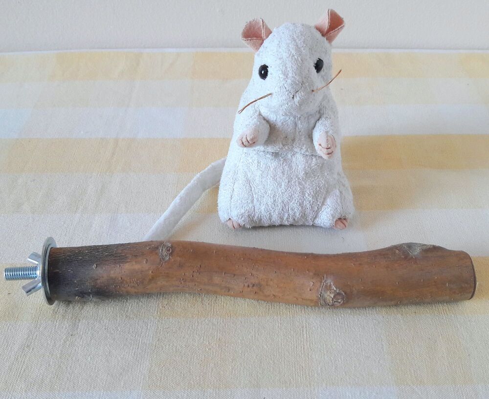 23cm Bolt On Perch - UK Homegrown Willow Wood