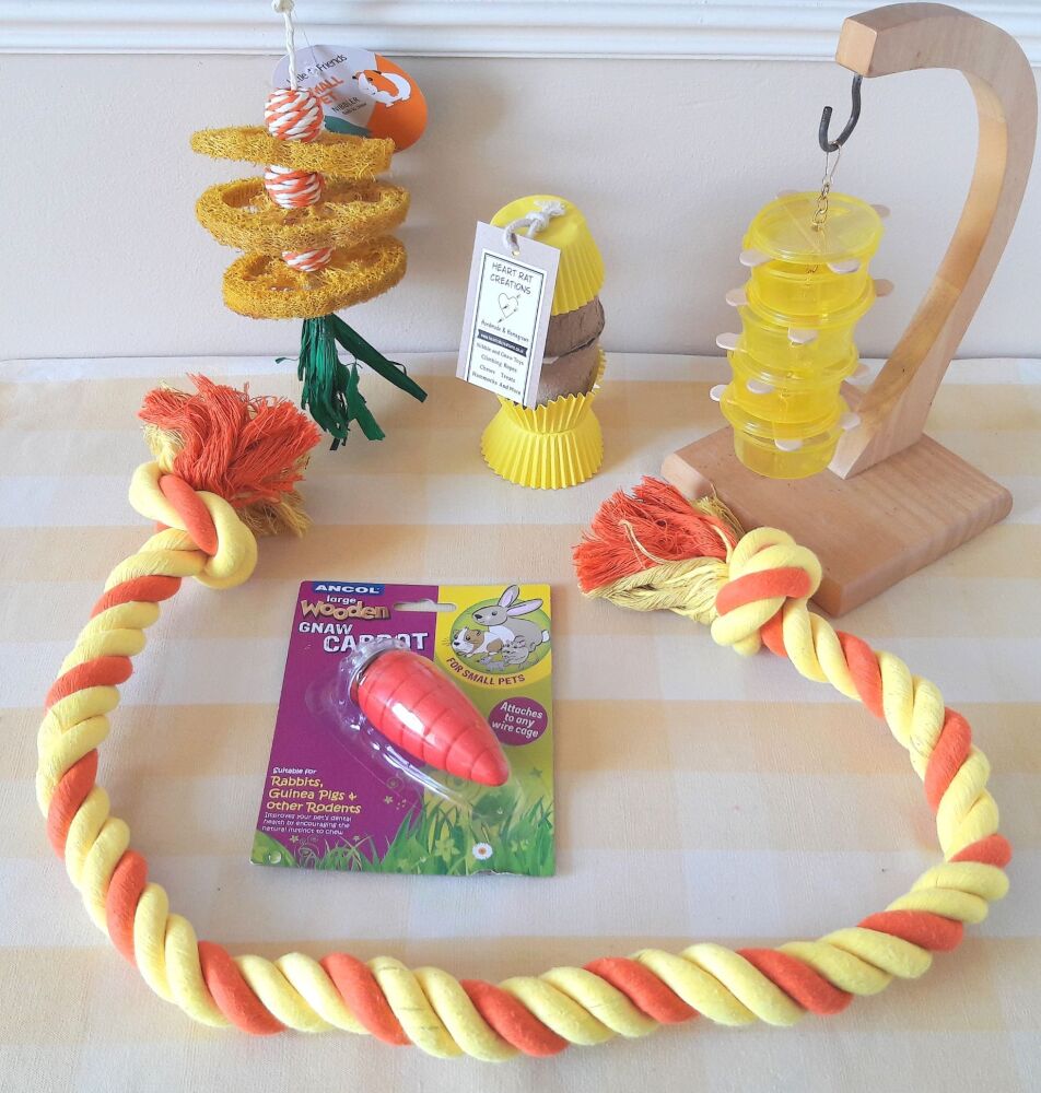 Yellow and Orange Cage Bundle - 5 Items