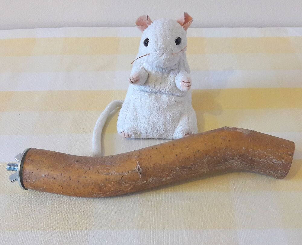 24cm Thick Bolt On Perch - UK Homegrown Willow Wood