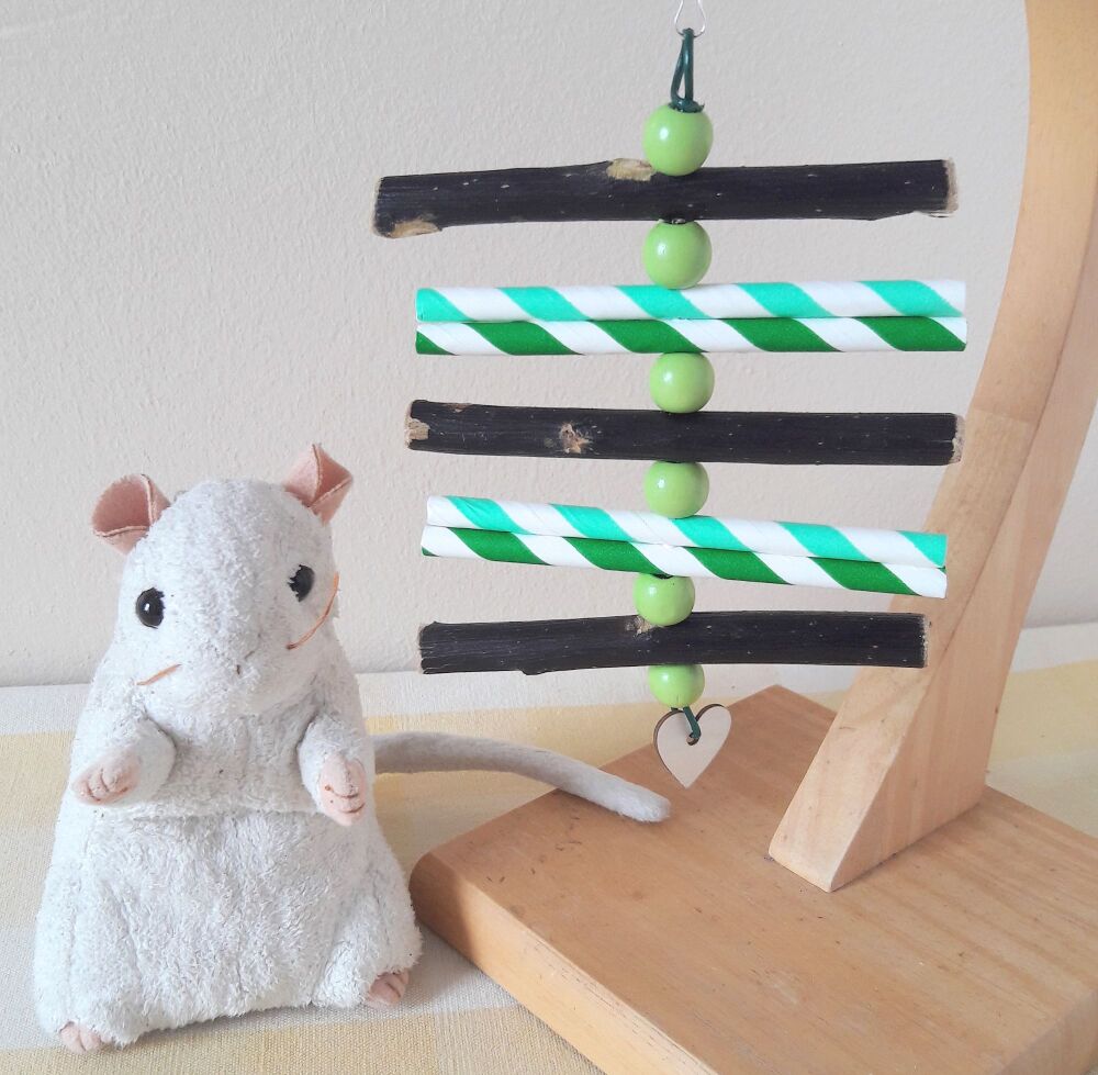 Green Beaded Dark Willow Shredder Chew Toy - UK Homegrown