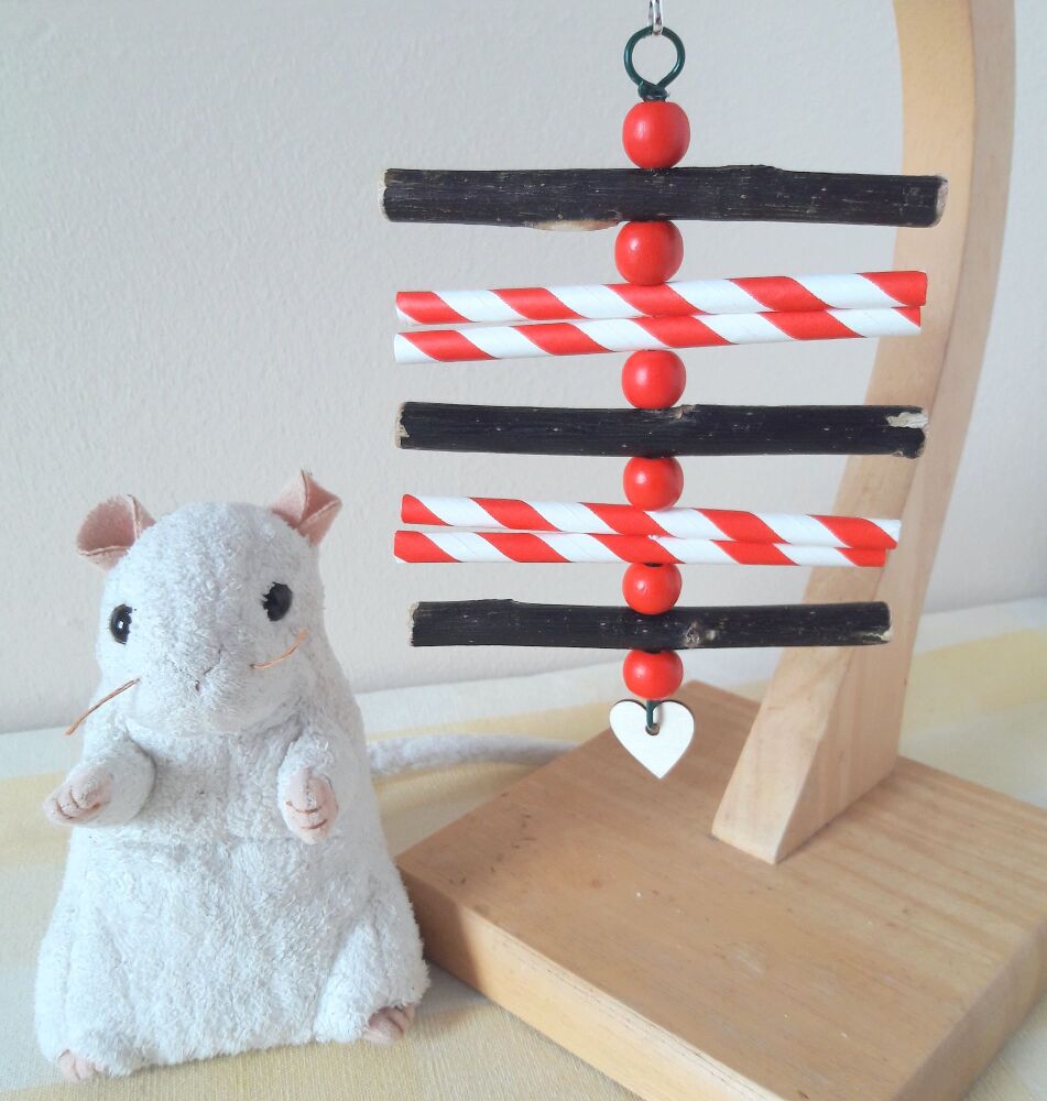 Red Beaded Dark Willow Shredder Chew Toy - UK Homegrown